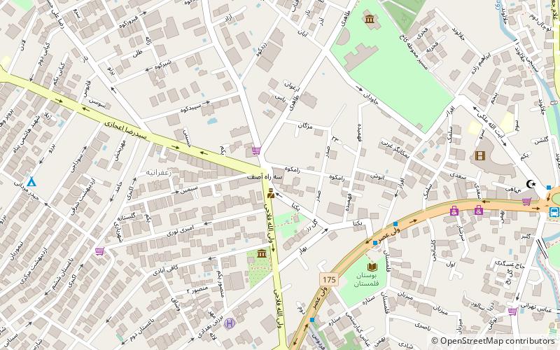 zafaranieh plaza tehran location map