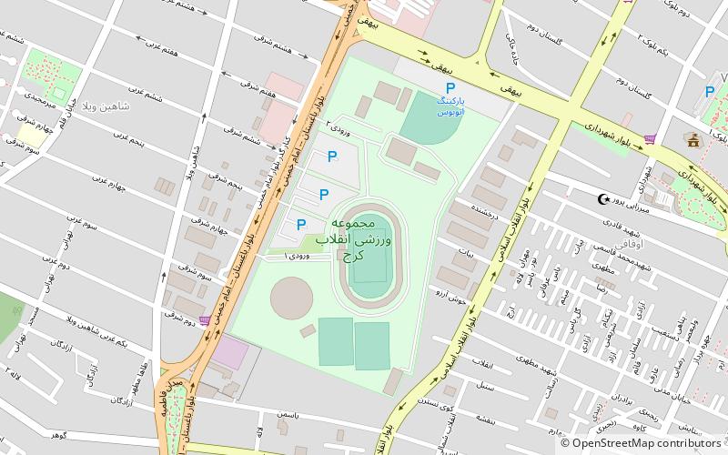 Enghelab Stadium location map