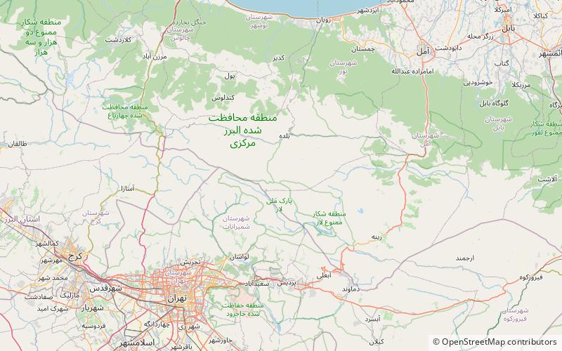 Montes Elburz location map