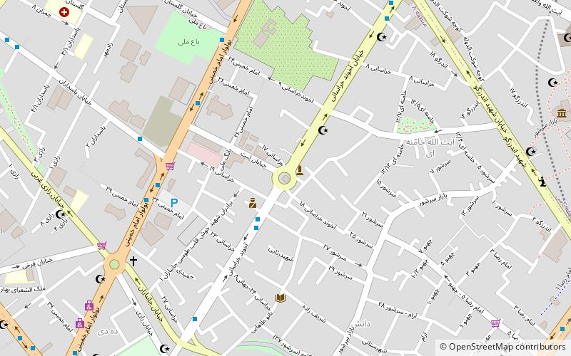 Gonbad Sabz Square location map