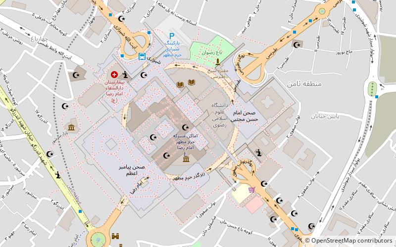 central museum mashhad location map