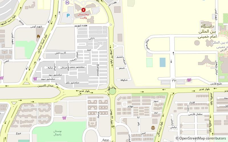 Imam Khomeini International University location map