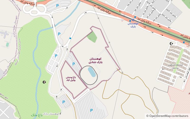 koohestan park e shadi mashhad location map
