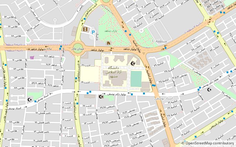 islamic azad university meszhed location map