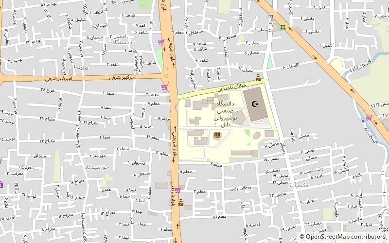 Babol Noshirvani University of Technology location map