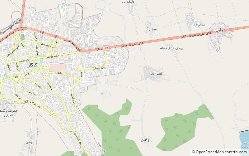 behkadeh raji gorgan location map