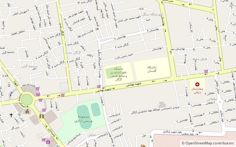 gorgan university location map