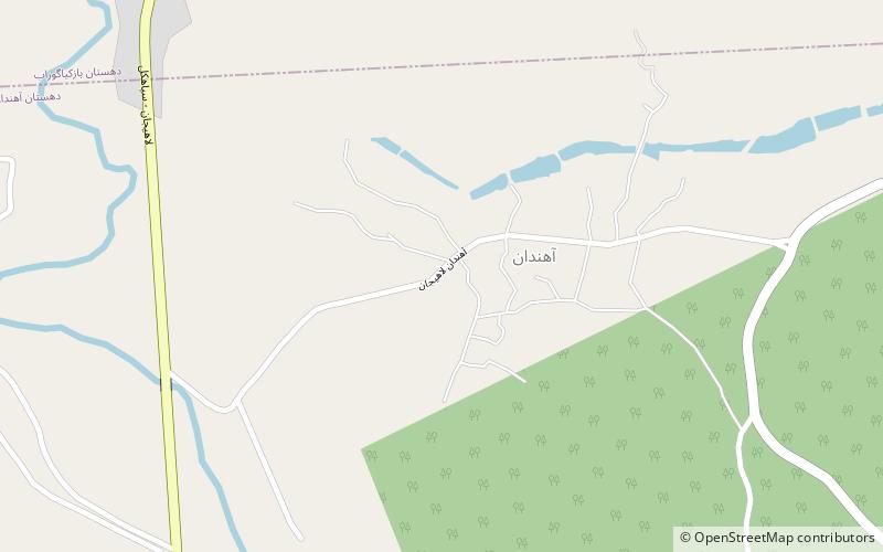 ahandan rural district lahidschan location map