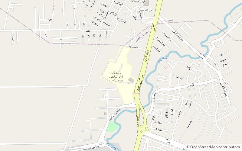 Islamic Azad University location map
