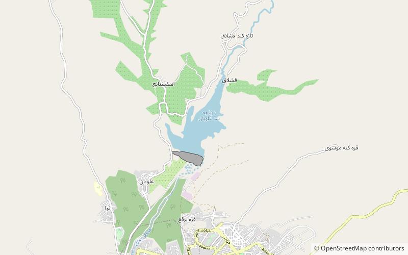 Alavian Dam location map
