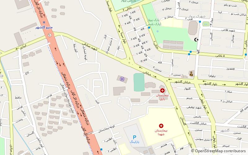 Shahran Tower location map