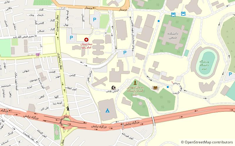 Tabriz University of Medical Sciences location map