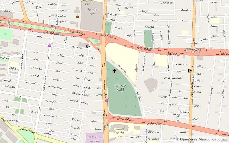 Schoghakat-Kirche Täbris location map