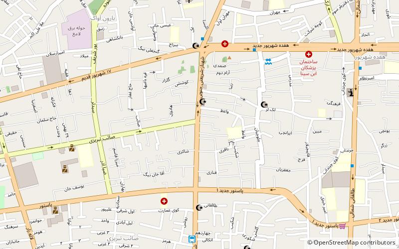 shahnaz street tabriz location map
