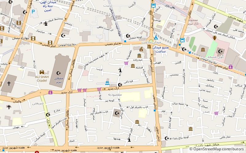 sanjesh museum tabriz location map