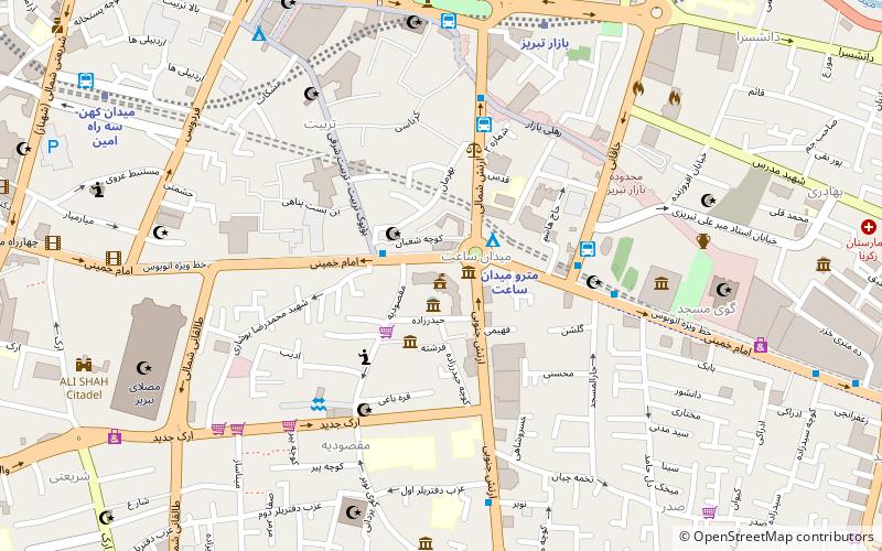 musuem of tabriz location map