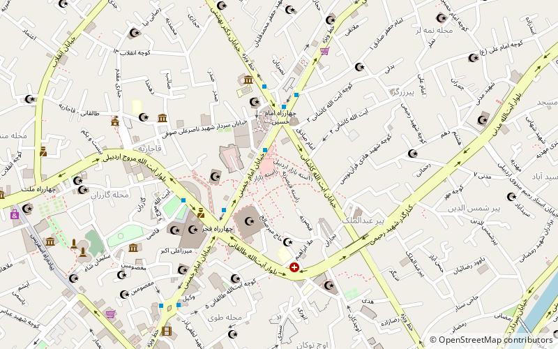 Ardabil Bazaar location map
