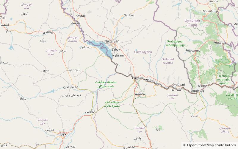 Ensembles monastiques arméniens d'Iran location map