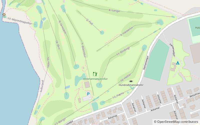 Westman Islands Golf Club location map