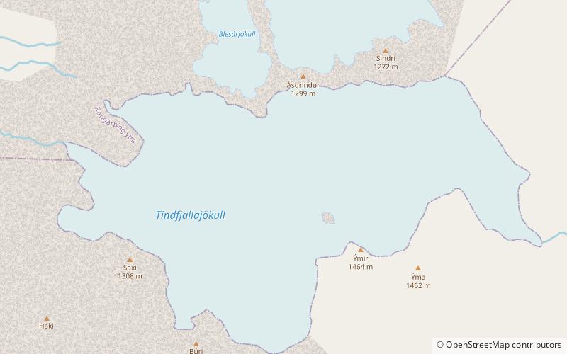 Tindfjallajökull location map
