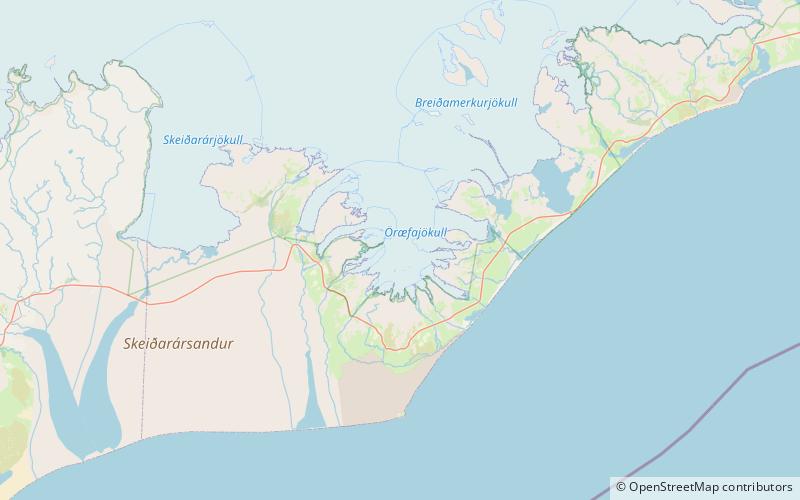 Öræfajökull location map