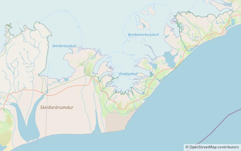 Hvannadalshnúkur location map