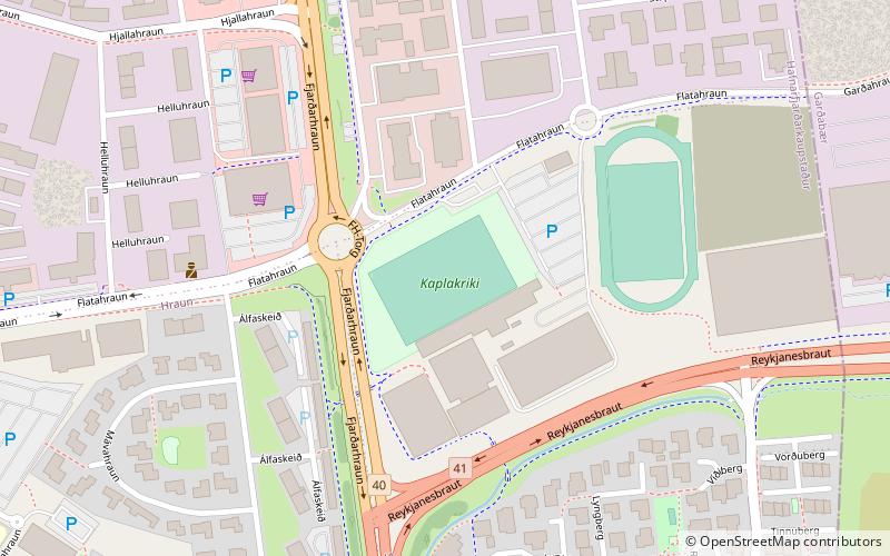 kaplakriki hafnarfjordur location map