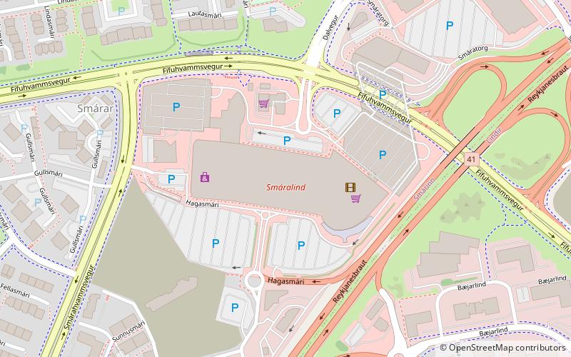 Smáralind location map