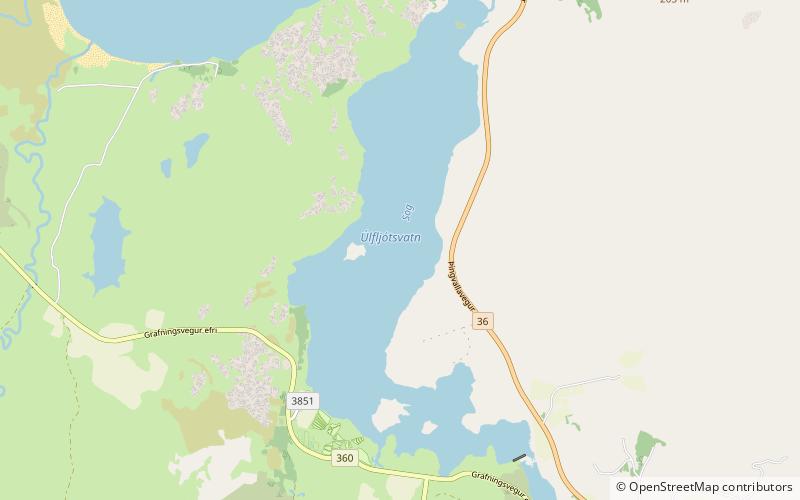 Úlfljótsvatn Lake location map
