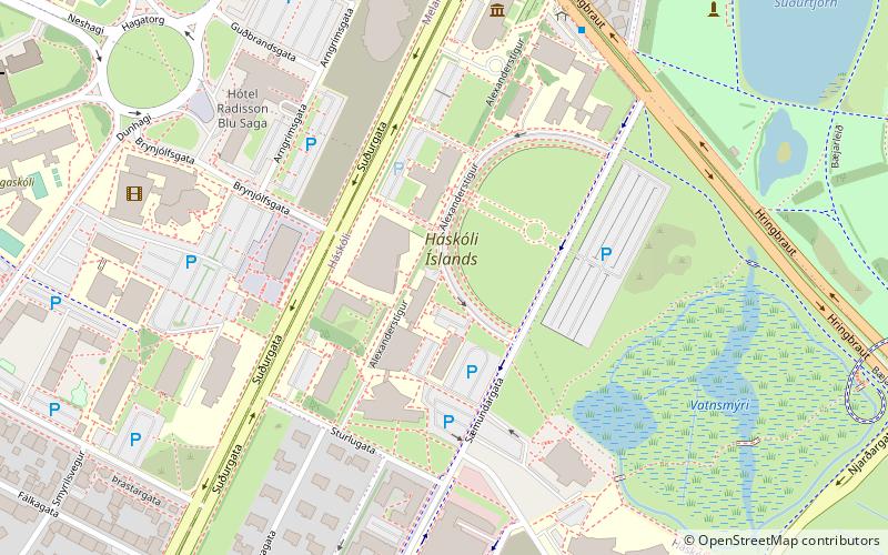 Université d'Islande location map