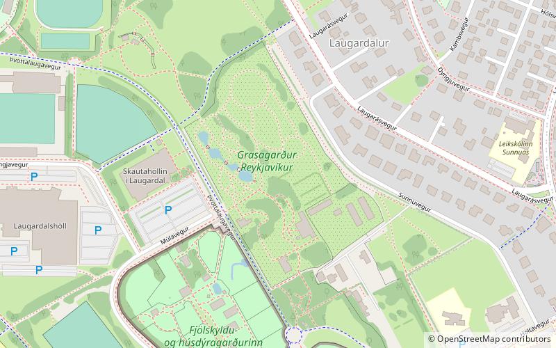 Jardín botánico de Reikiavik location map