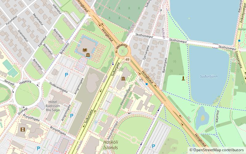 Isländisches Nationalmuseum location map