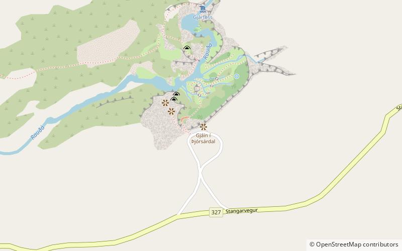 Gjáin location map