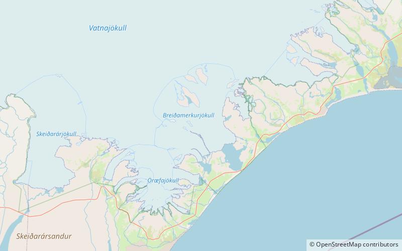 Breiðamerkurjökull location map