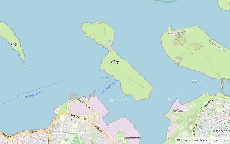Viðey / Videy Island location map