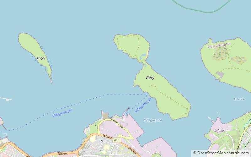 Viðey location map