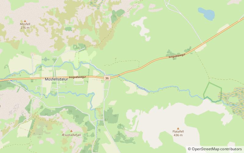 Gljúfrasteinn location map