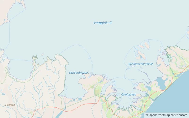 thordarhyrna parque nacional vatnajokull location map