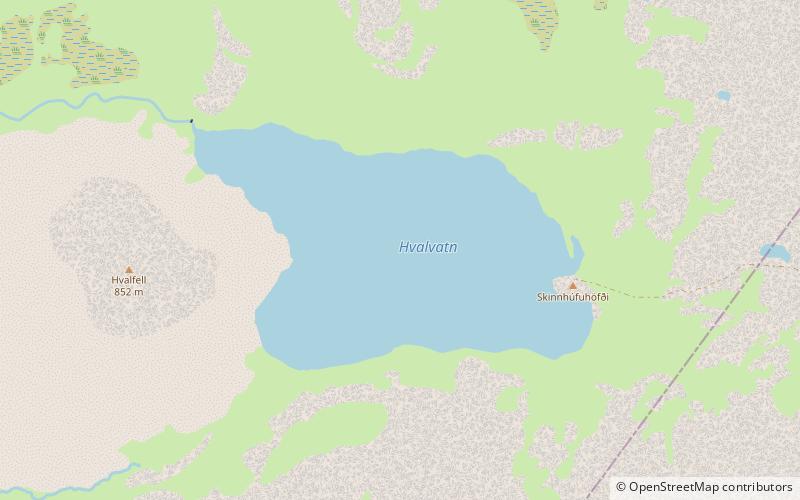 Hvalvatn location map