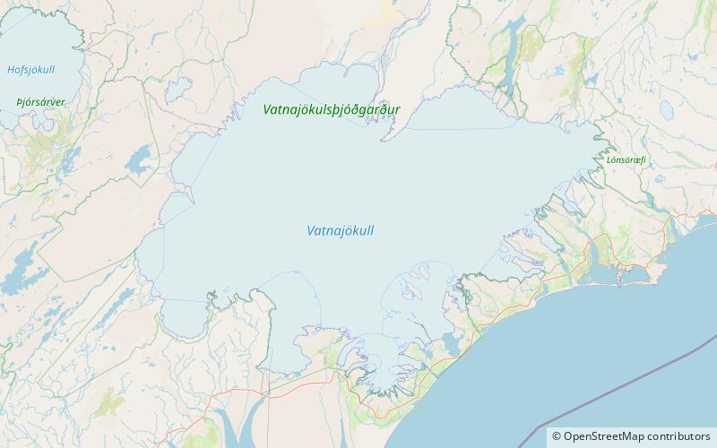 vatnajokull vatnajokull nationalpark location map