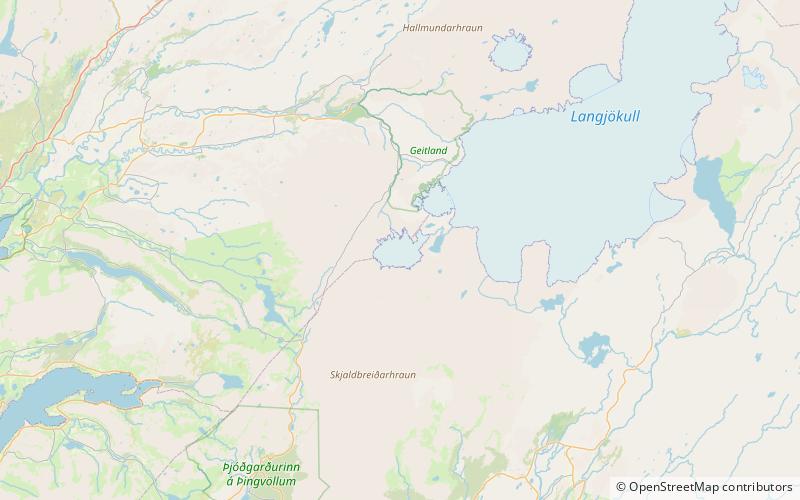 Þórisjökull location map