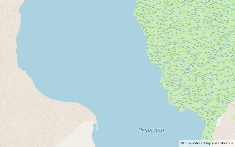 Hvítárvatn location map