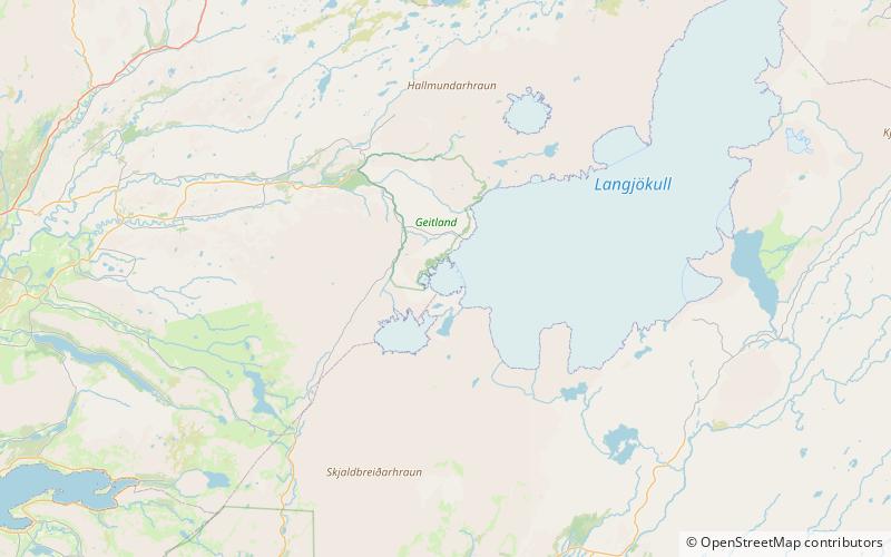 Geitlandsjökull location map