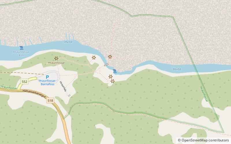 Barnafossar location map