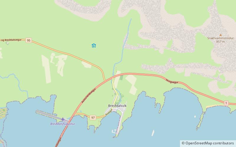 Breiðdalsvík location map