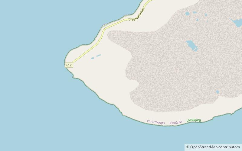 Látrabjarg location map
