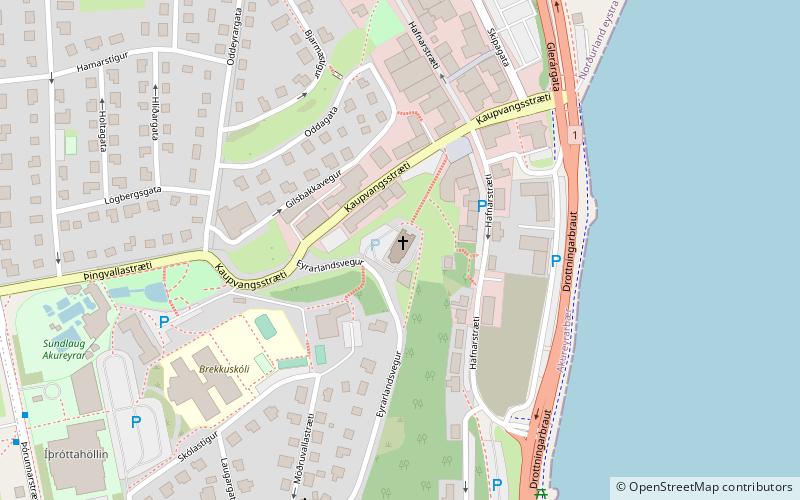 Akureyrarkirkja location map