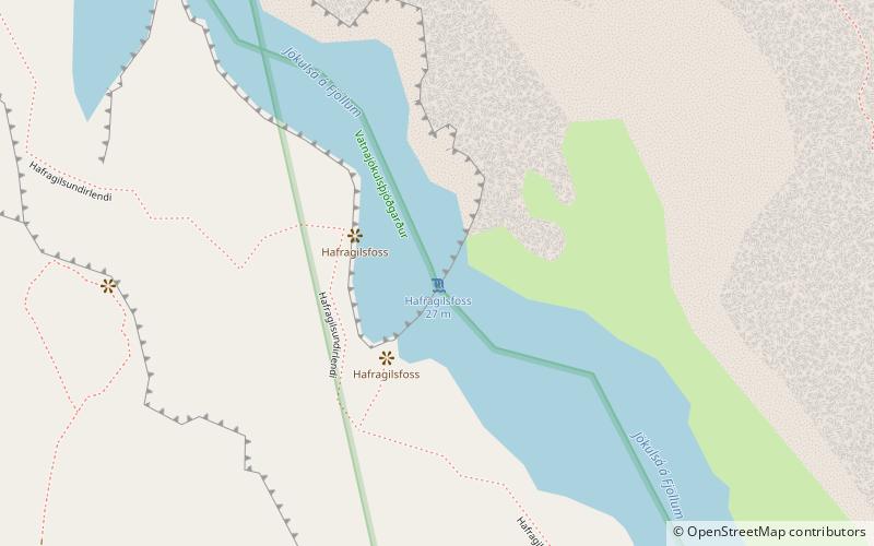 Hafragilsfoss location map
