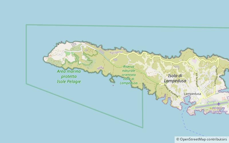 Riserva naturale orientata Isola di Lampedusa location map