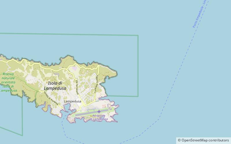 capo grecale lighthouse lampedusa location map